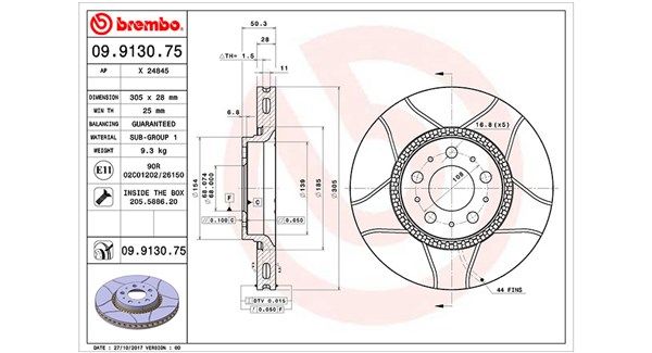 MAGNETI MARELLI Тормозной диск 360406051805